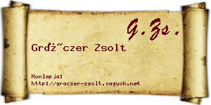 Gráczer Zsolt névjegykártya